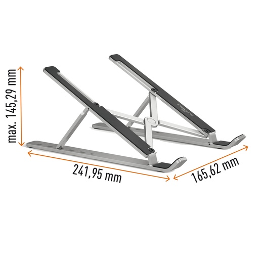 [D97838] Supporto alza notebook FOLD fino a 15'' Durable