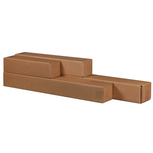 [D97840] 10 Scatole a tubo Square Box 10,5x10,5x63cm chiusura a nastro