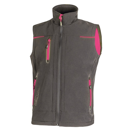 [D97978] Gilet donna Universe Lady grigio-fucsia Taglia M U-power