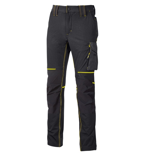 [D98055] Pantaloni donna World grigio-giallo Taglia M U-power