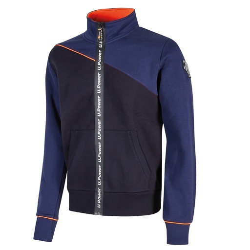 [D98064] Felpa Uranus Tg. L blu U-power