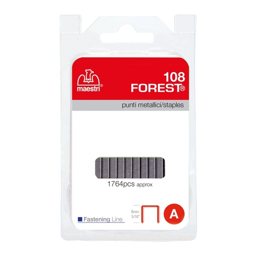 [D98265] Punti 108 Forest 8mm blister 1764 punti Ro-Ma