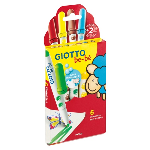 [D98429] Astuccio 6 Pennarelli Giotto BebE'