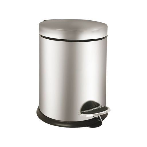 [D98490] Pattumiera a pedale Bin Basic 3L in acciaio inox