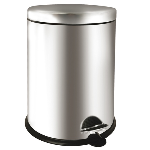 [D98492] Pattumiera a pedale Bin Basic 12L in acciaio inox