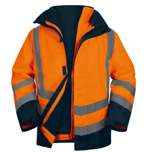 [D98504] Parka 5in1 Optimum 3 alta visibilitA' - arancio fluo - tg. L - DeltaPlus