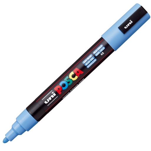 [D98570] MARCATORE UNI POSCA PC5M BLU CIELO P. MEDIA