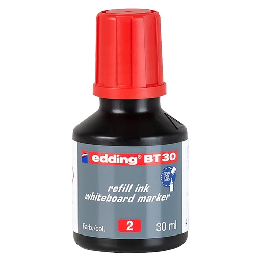 [D98599] Ricarica inchiostro marcatore lavagna E-28 30ml rosso E-BT30 Edding