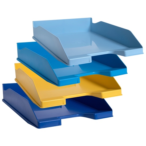 [D98611] Set 4 vaschette portacorrispondenza COMBO MIDI colori assortiti Bee Blue