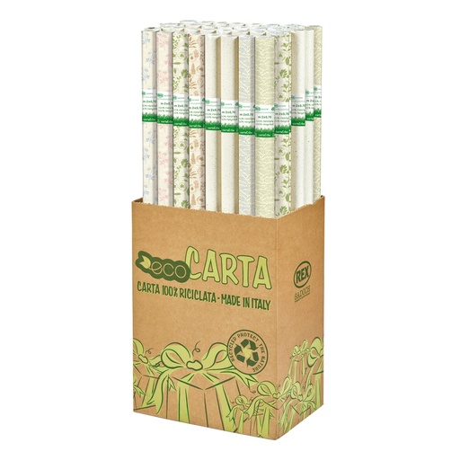 [D98752] Rotolo carta regalo Erba 70cmx2mt fantasie assortite Sadoch