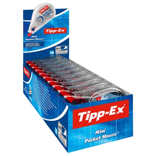 [D98784] 10 correttori Tipp-ex pocket mouse 5mm x 6mt Decor Bic
