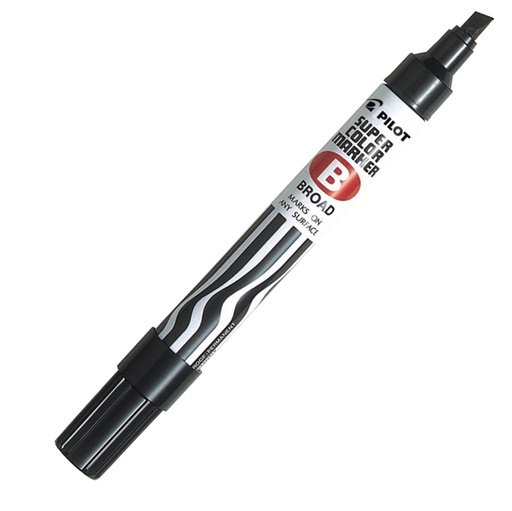 [D29446] Marcatore SUPER COLOR PERMANENT punta scalpello nero PILOT