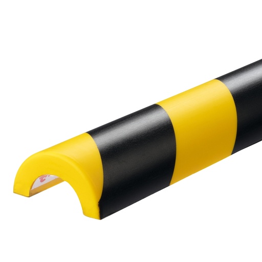 [D99029] Profilo paracolpi per superfici tubolari P30 giallo/nero Durable