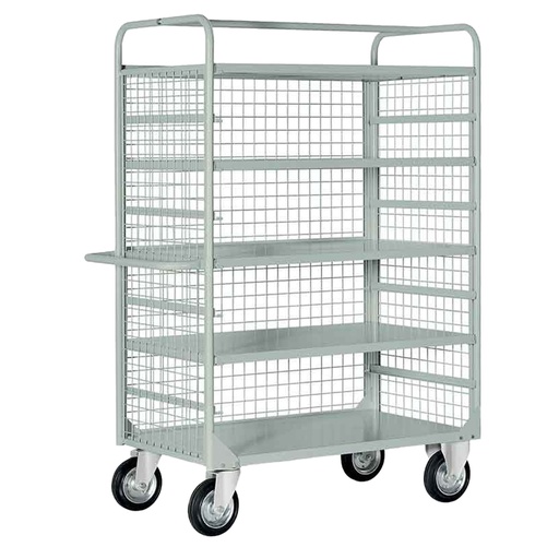 [D99059] Carrello da lavoro 4 piani estraibili con sponde portata 450kg