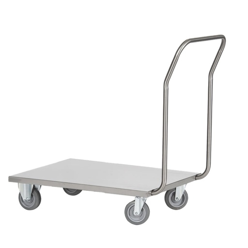 [D99071] Carrello da lavoro con pianale in acciaio inox AISI 304 60x90x97cm