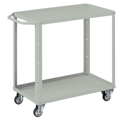 [D99082] Carrello 2 vasche da 80x45cm grigio
