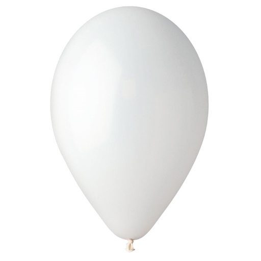 [D99154] Busta 25 palloncini in lattice D26cm bianco Big Party