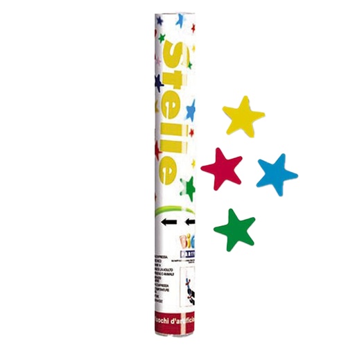 [D99173] Sparacoriandoli Cannon Stelle assortite gittata 8mt Big Party