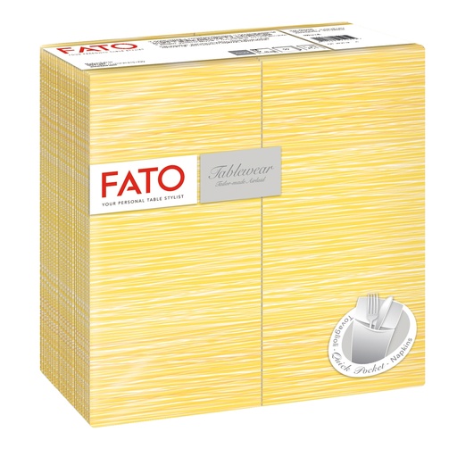 [D99189] 40 tovaglioli portaposate 40x40cm Linea tablewear Millerighe Mimosa Fato