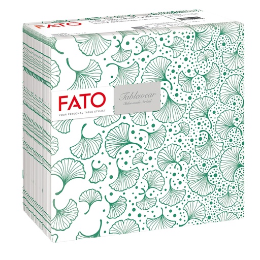 [D99190] 50 tovaglioli 40x40cm Linea tablewear Biloba verde foresta Fato