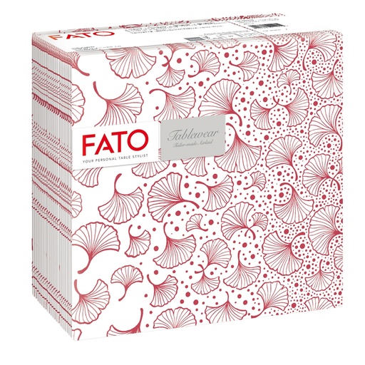 [D99191] 50 tovaglioli 40x40cm Linea tablewear Biloba bordeaux Fato