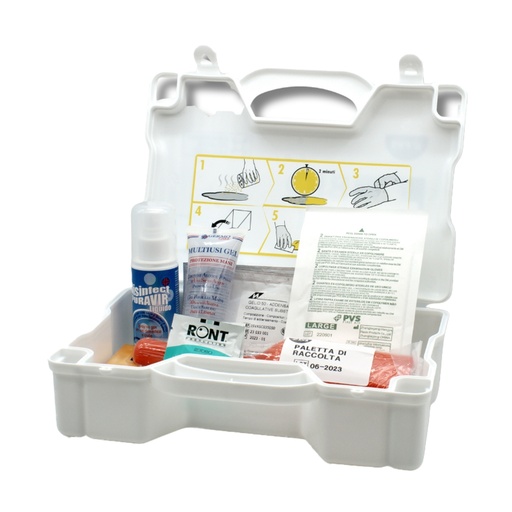 [D99194] Biokit valigetta con polvere addensante per assorbimento liquidi biologici PVS