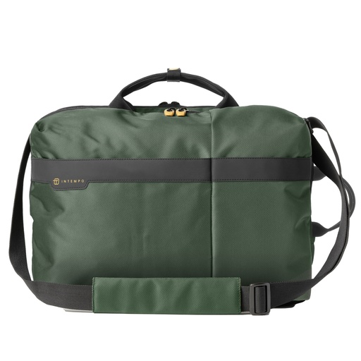 [D99203] Borsa Bi-Bag Job dim.43x33x16cm tessuto tecnico verde INTEMPO