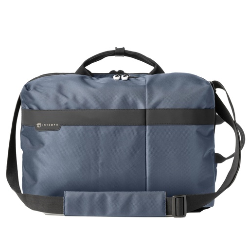 [D99204] Borsa Bi-Bag Job dim.43x33x16cm tessuto tecnico blu INTEMPO