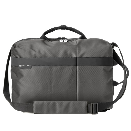 [D99205] Borsa Bi-Bag Job dim.43x33x16cm tessuto tecnico antracite INTEMPO