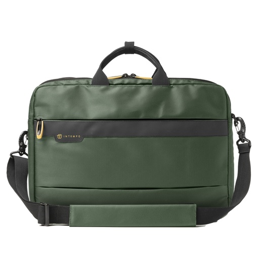 [D99206] Borsa Office Bag Job dim.44x34x12cm tessuto tecnico verde INTEMPO
