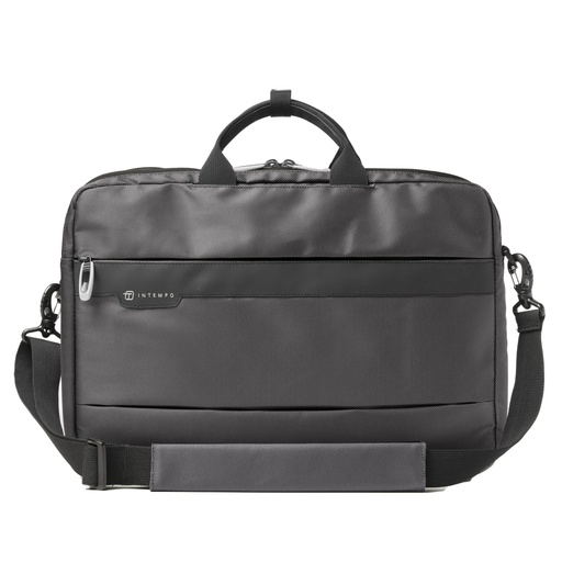 [D99208] Borsa Office Bag Job dim.44x34x12cm tessuto tecnico antracite INTEMPO