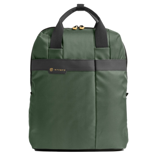 [D99212] Zaino Job dim. 31x45x15cm tessuto tecnico verde INTEMPO