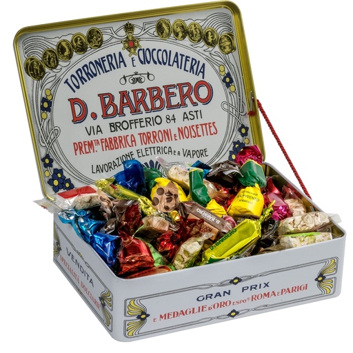 [D99239] Gran Misto assortito 400gr in scatola regalo di metallo Barbero