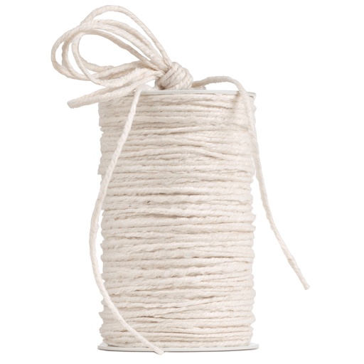 [D99263] Cordone Canapa 3mmx50mt colore bianco 01 Brizzolari