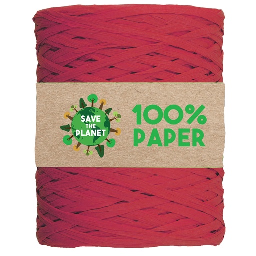 [D99278] Rafia in carta 100mt colore rosso 07 Brizzolari
