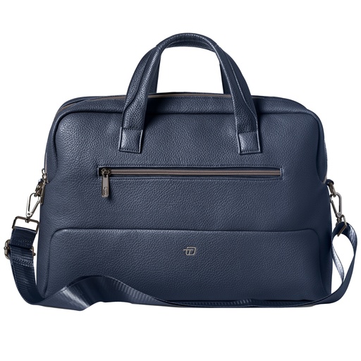 [D99387] Borsa c/manici Gate Trended ecopelle dim. 41x30x15cm blu InTempo