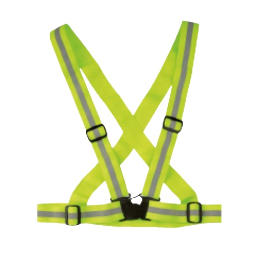 [D99396] Bretella alta visibilitA' regolabile CROSS BELT giallo fluo Tg. Unica
