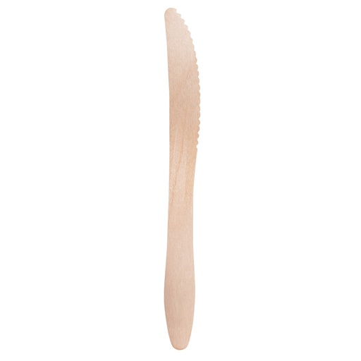[D99427] 100 Coltelli monouso in legno 16,5cm Signor Bio