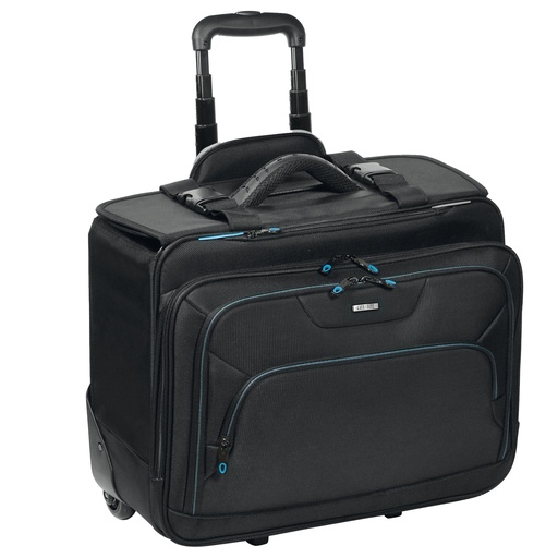 [D99498] Trolley in tessuto tecnico nero linea Bluetech City Time