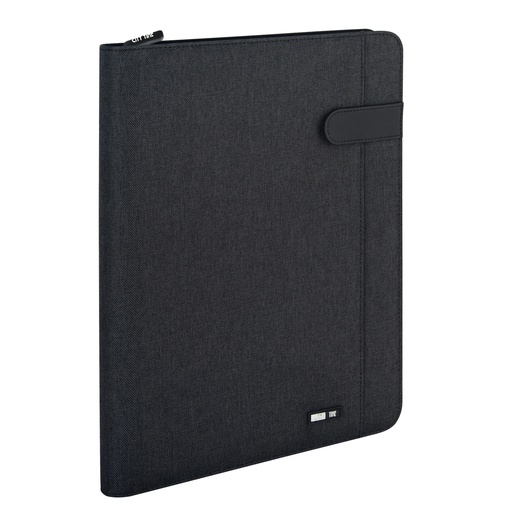 [D99500] Portablocco Flap tessuto tecnico f.to A4 nero City Time