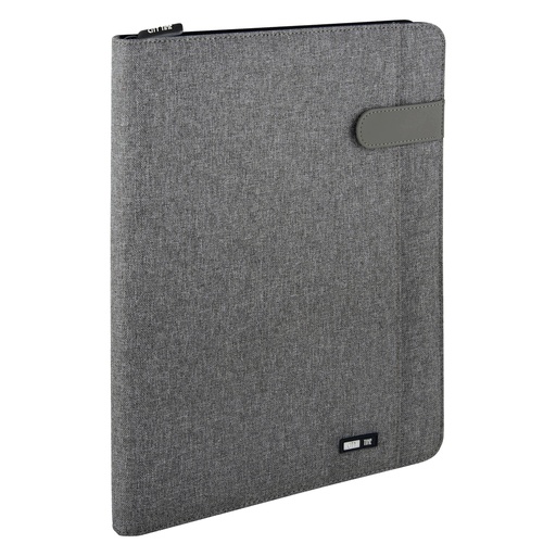[D99501] Portablocco Flap tessuto tecnico f.to A4 grigio City Time