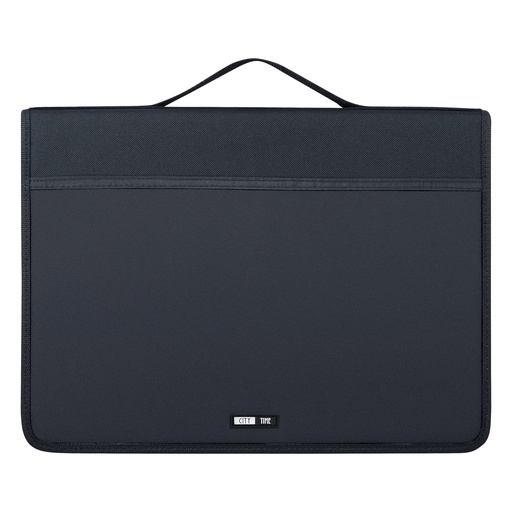 [D99503] Portablocco Porter c/manico tessuto tecnico f.to A4 nero City Time