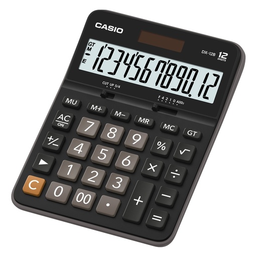 [D99548] Calcolatrice da tavolo DX-12B nero display extra large 12 cifre CASIO