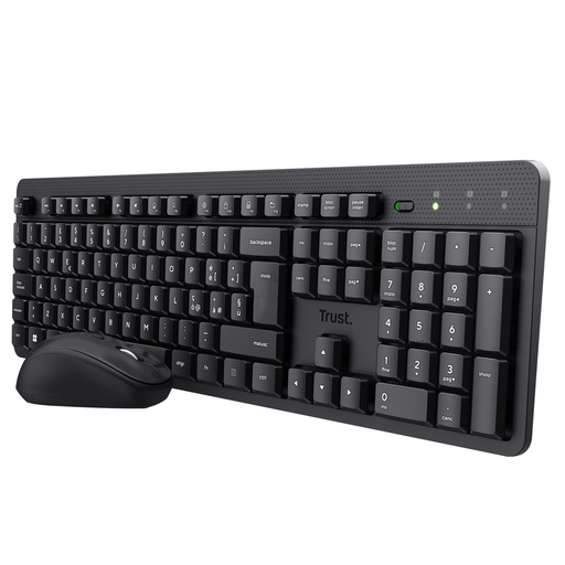 [D99577] Set tastiera +Mouse Wireless ultrasilenzioso TKM-360-Trust