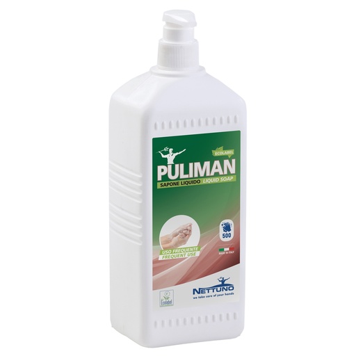 [D99667] Sapone liquido Puliman Ecolabel in flacone da 1Lt con dosatore Nettuno