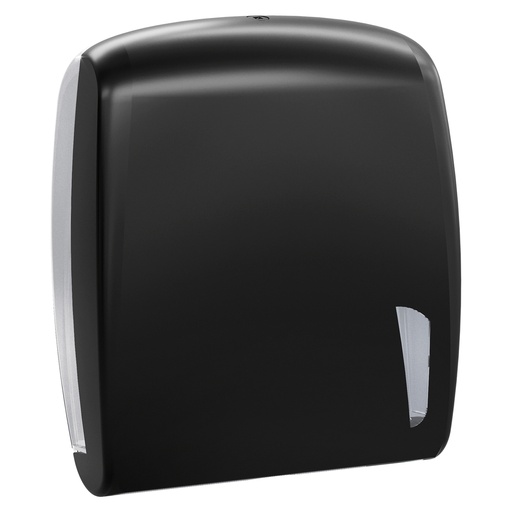 [D99687] Dispenser carta asciugamani Skin nero piegati a C e Z 450 fogli Mar Plast