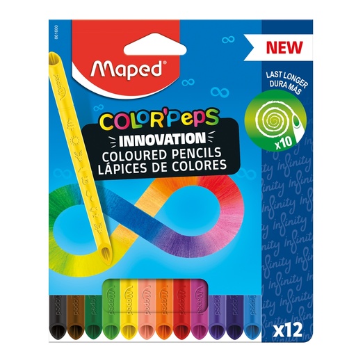 [D99794] Astuccio 12 pastelli Color'Peps Infinity Maped