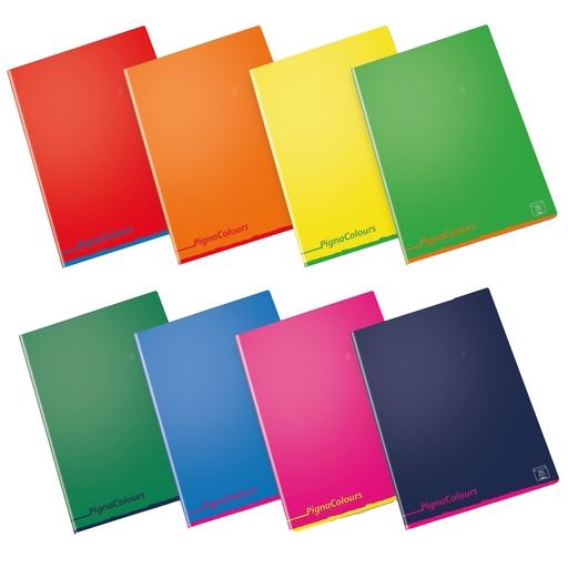 [D99827] Maxiquaderno A4 80gr 40+2fg 1 rigo Pigna Colours