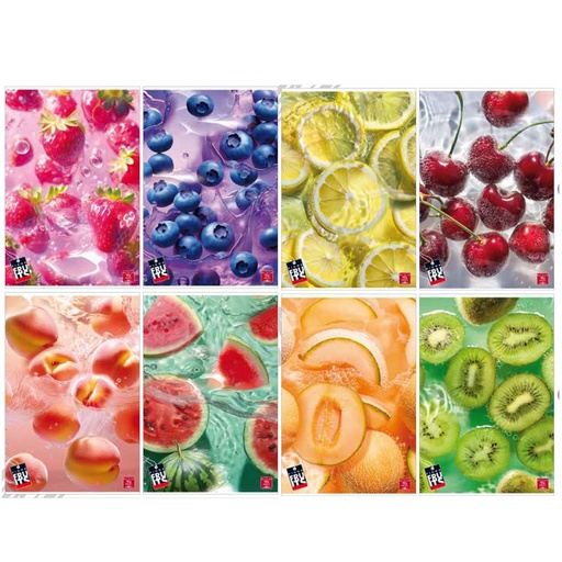 [D99900] Maxiquaderno A4 80gr 40+2fg 1rigo c/margine Fruit Pigna