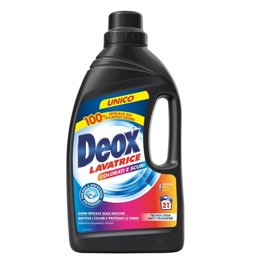 [D99954] Detersivo lavatrice Deox Colorati e Scuri 1,5L